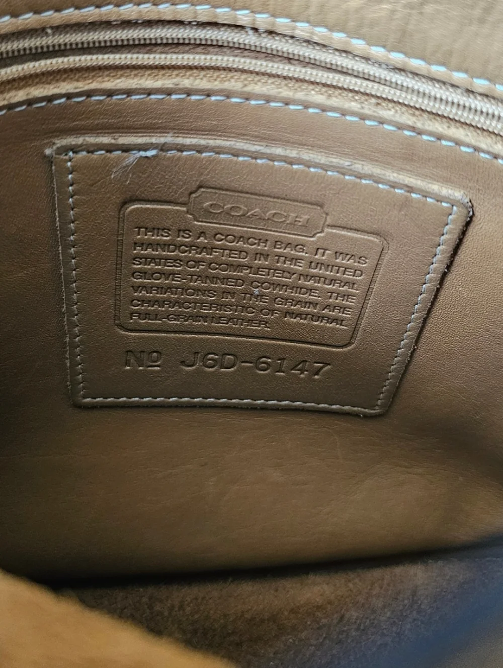1996 Made in U.S. Coach legacy flap tan Leather Crossbody.